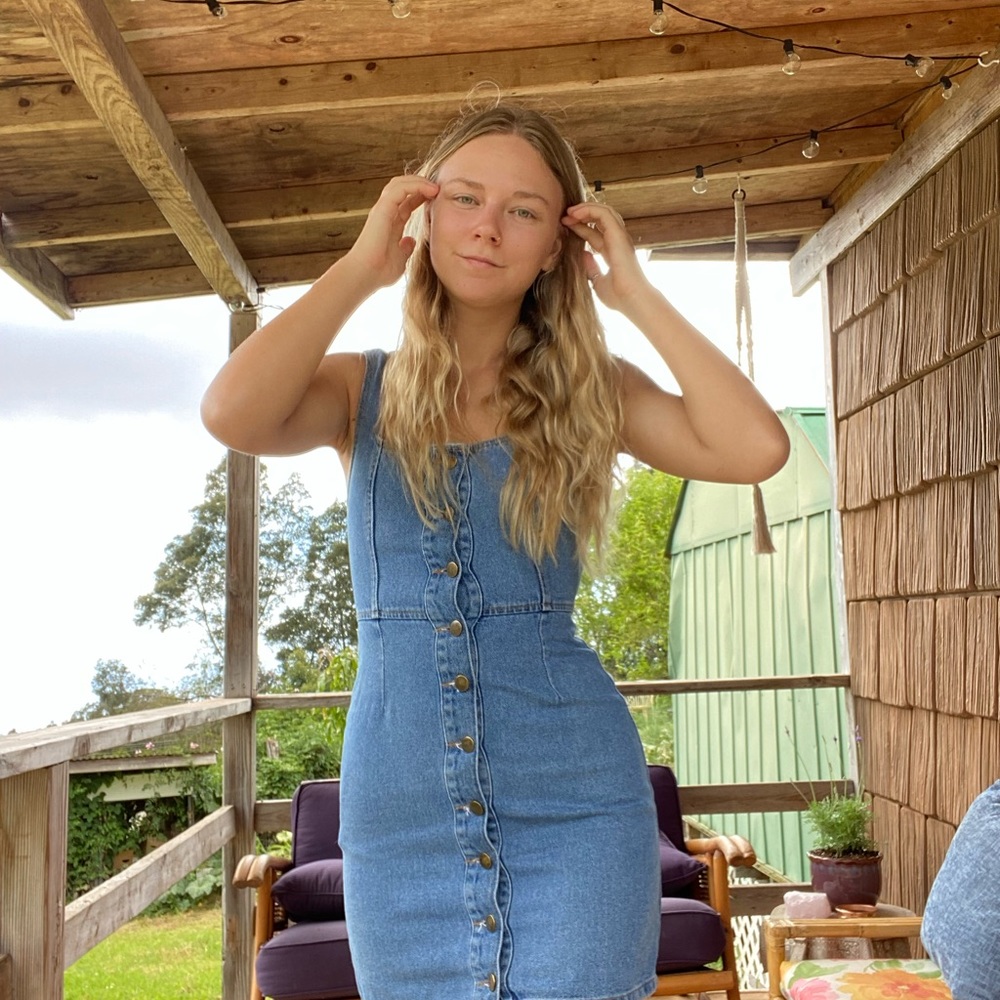 CUTEST DENIM DRESS EVER✨🥰
